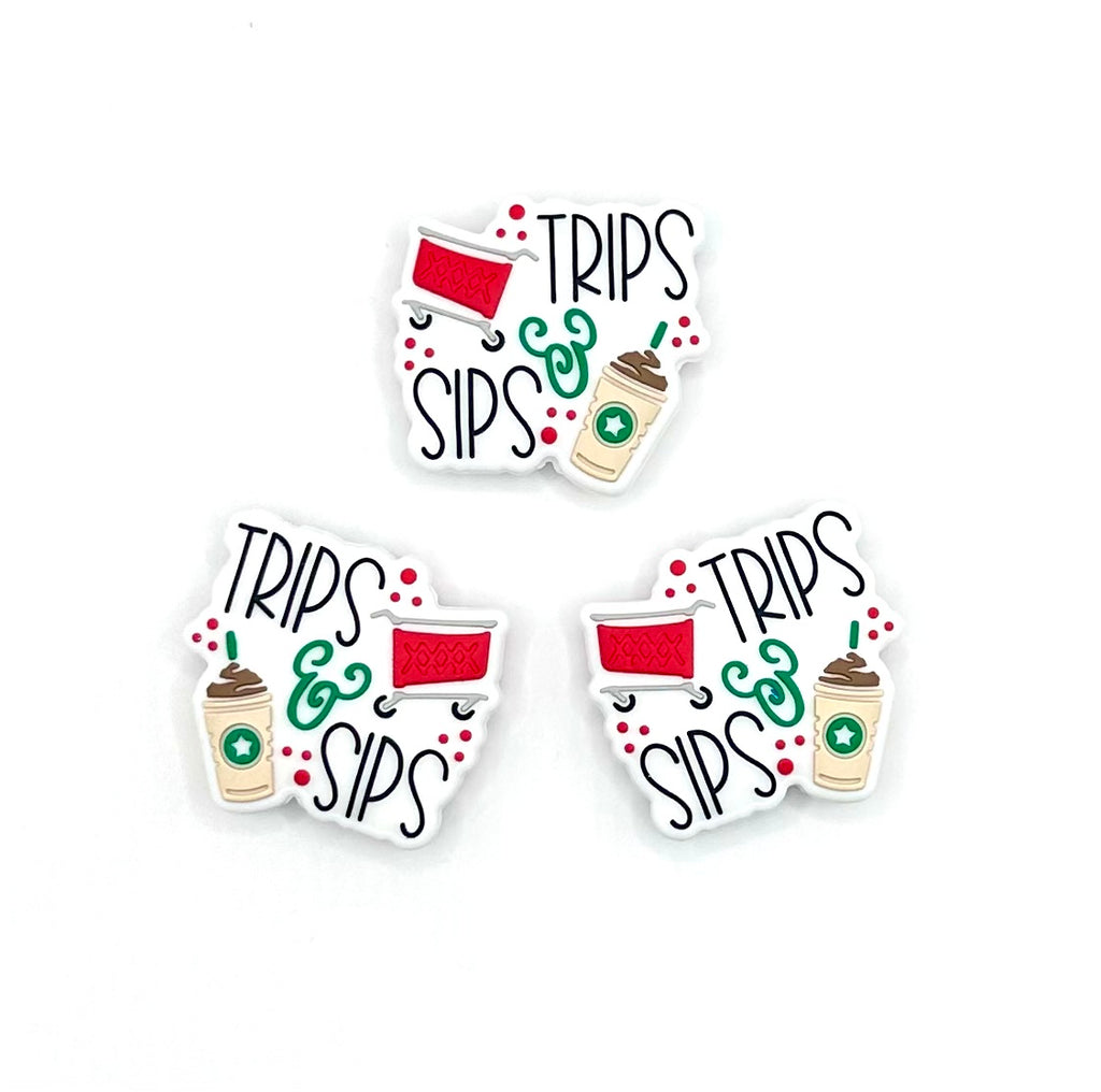 Trips & sips silicone focal bead