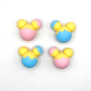 3D Easter egg (Custom) silicone focal bead