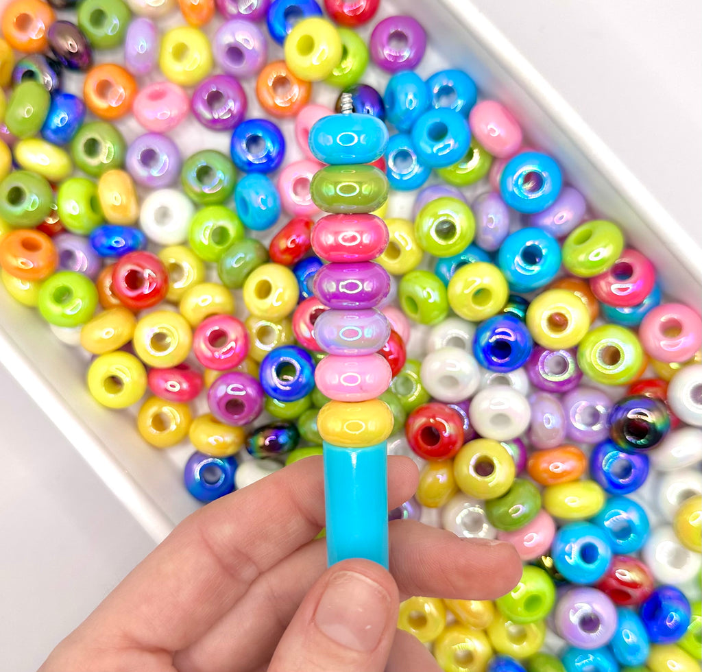 14mm multicolor spacer mix (10 pieces total)