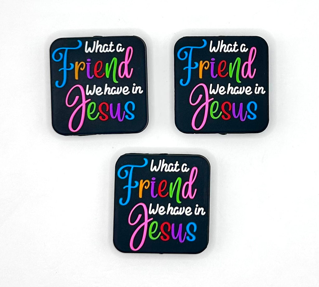 What a friend we have in Jesus (HBK exclusive) silicone focal bead