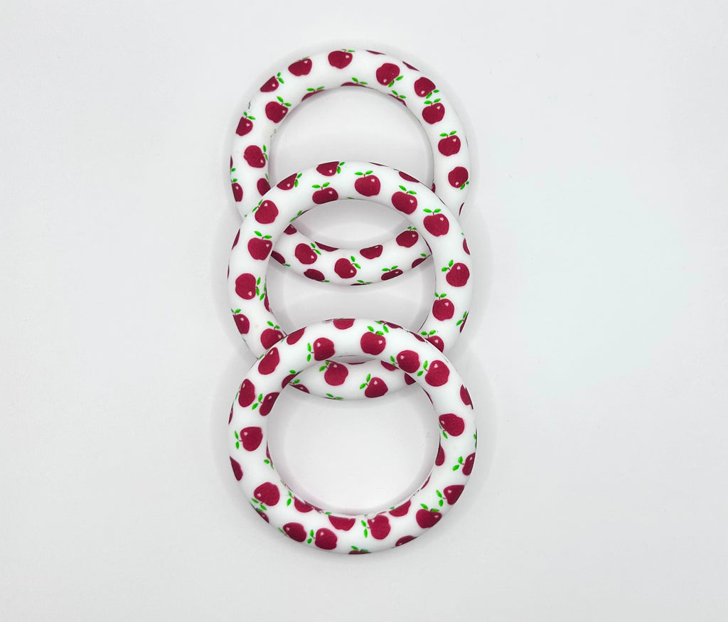 Apple print 65 mm silicone ring