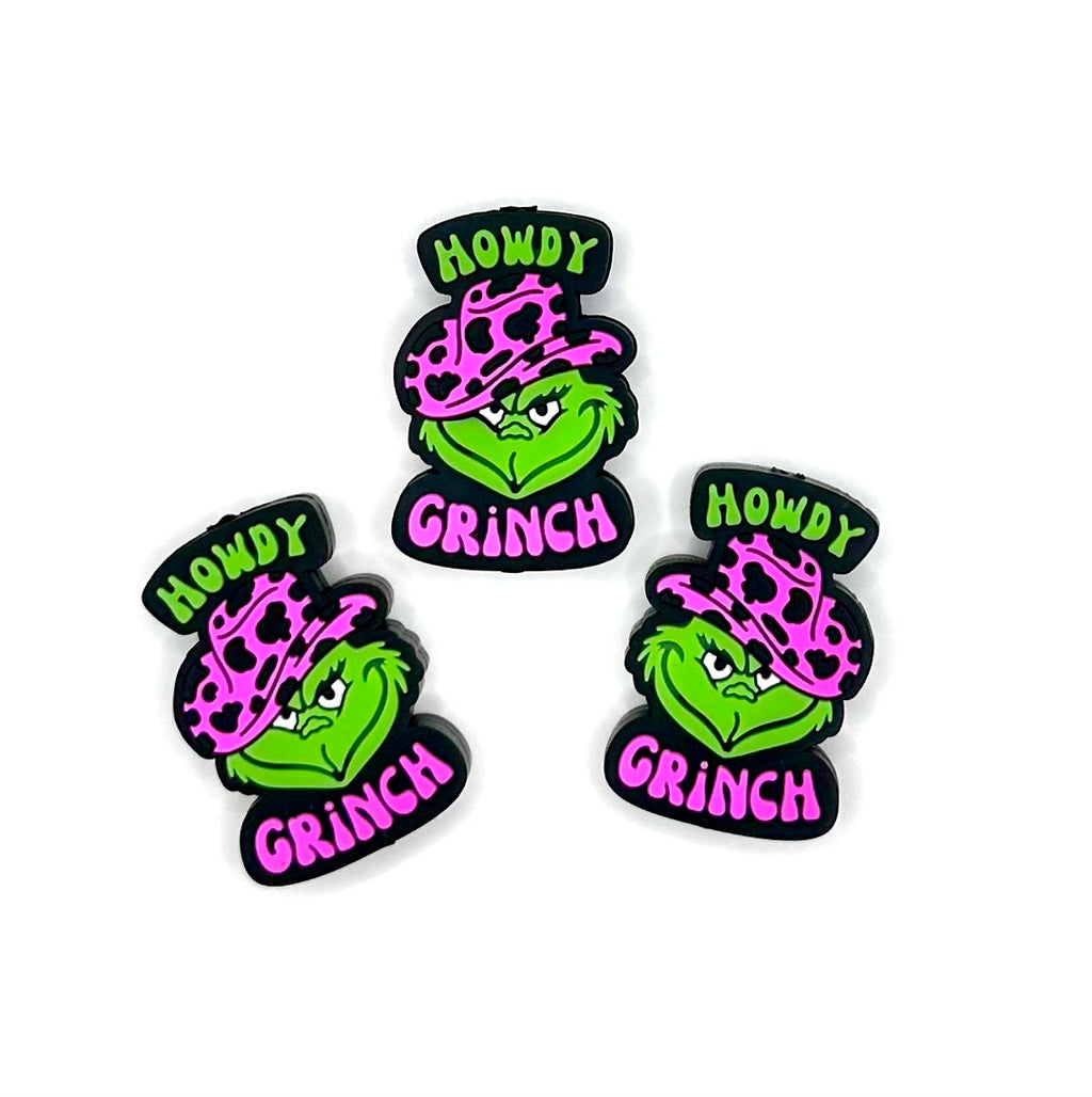 Howdy grinch (HBK exclusive) silicone focal bead