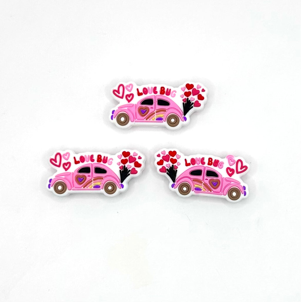 Love bug (HBK exclusive) silicone focal bead