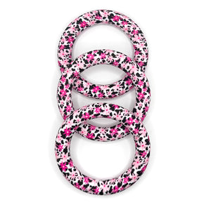 Pink daisy cow (HBK exclusive) 65mm silicone ring