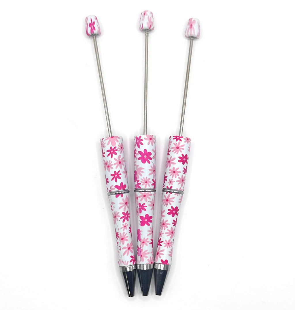 Pink daisy (HBK exclusive) beadable pen