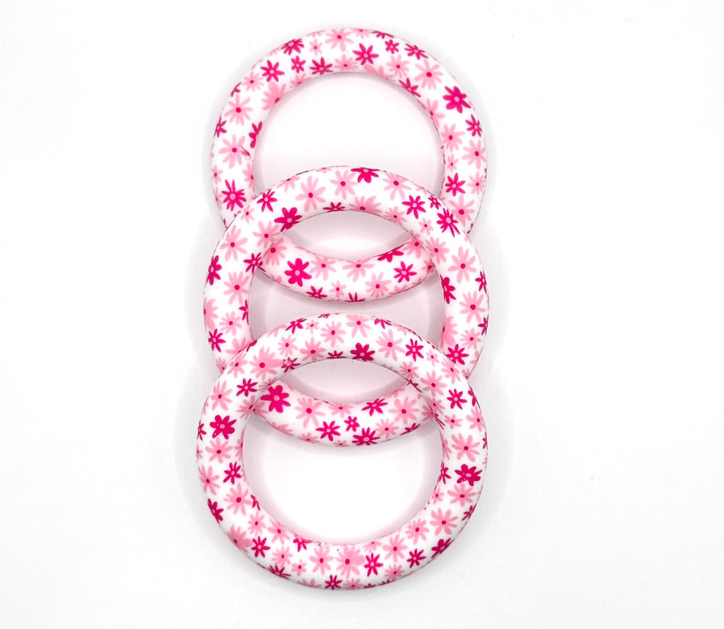 Pink daisy (HBK exclusive) 65mm silicone ring