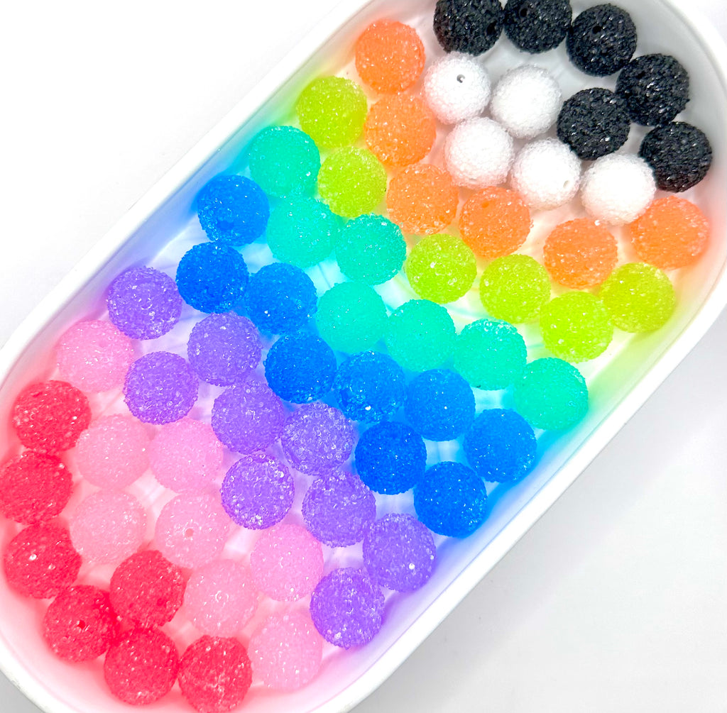 19mm acrylic sugar beads