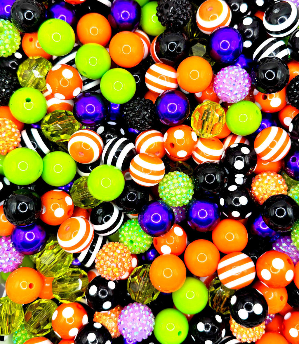 20mm Halloween bubblegum acrylic scoop (20 beads per scoop)