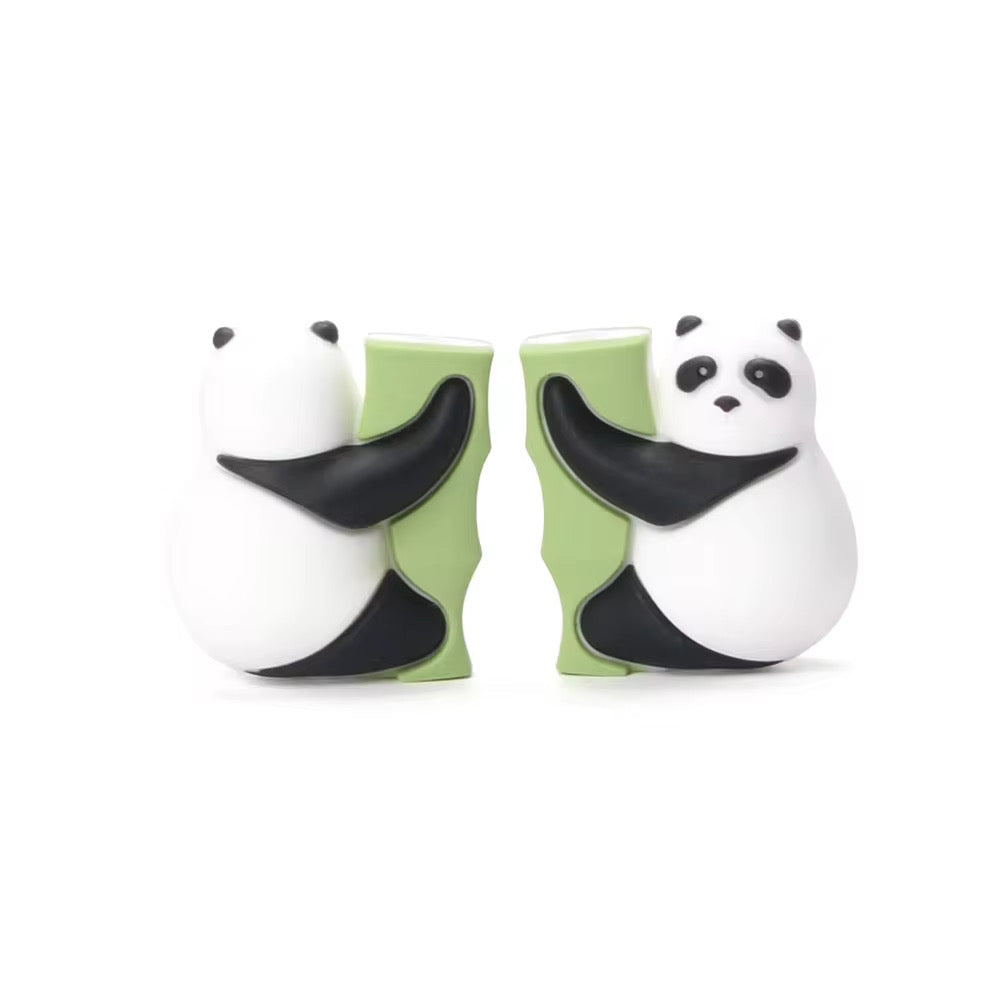 3D panda bead silicone focal bead
