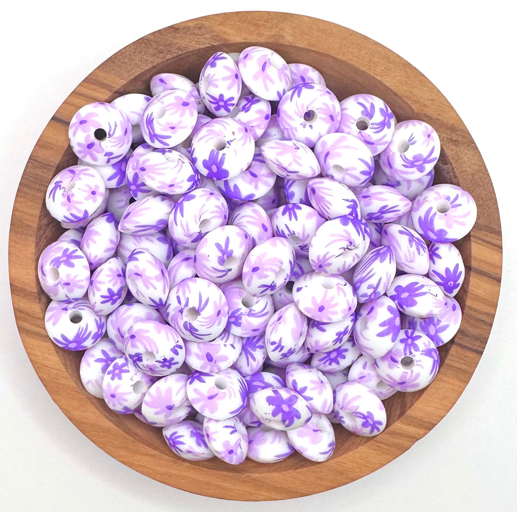 12mm purple daisy (HBK exclusive) silicone lentil