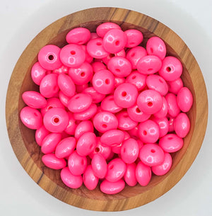 12mm Opal lentil silicone beads