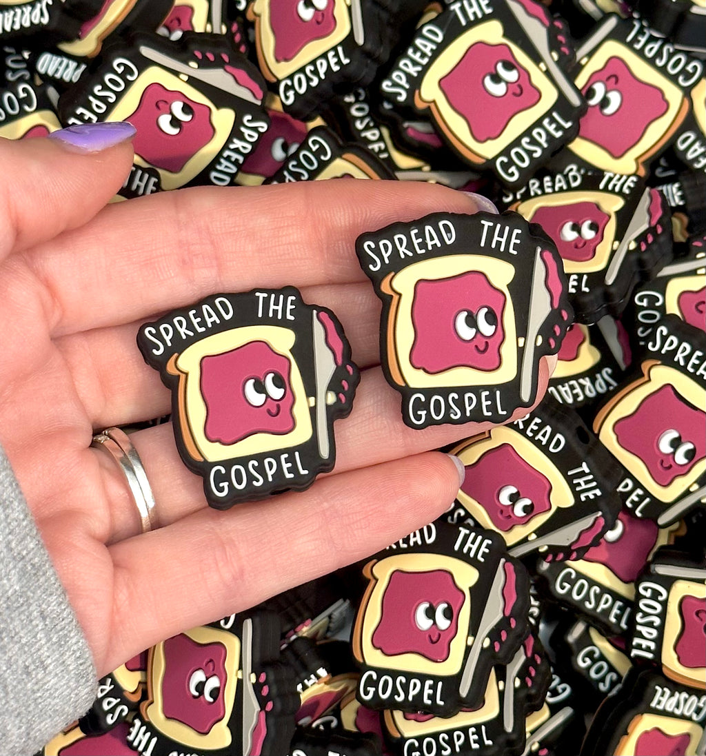 Spread the gospel (HBK exclusive) silicone focal bead