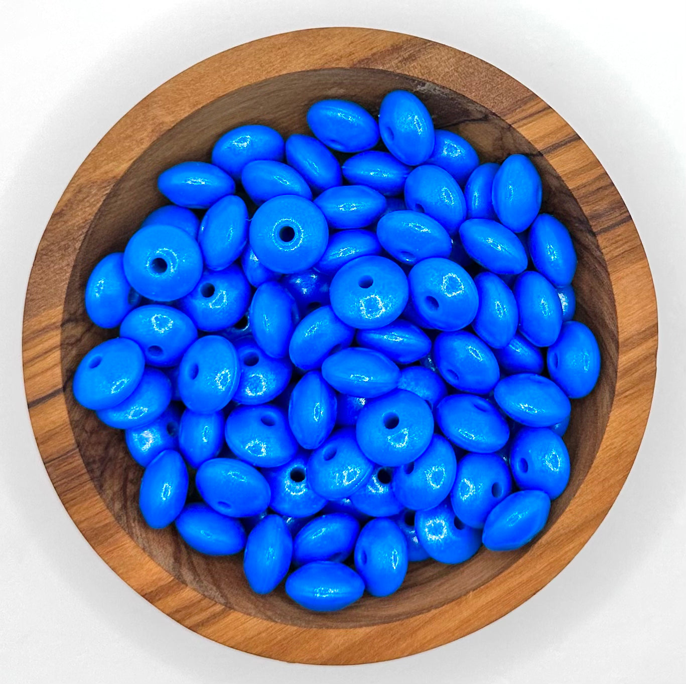 12mm Opal lentil silicone beads