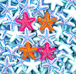 3D starfish (HBK exclusive) silicone focal bead