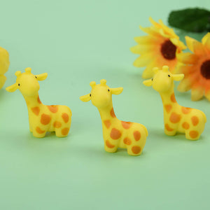 3D giraffe silicone focal bead