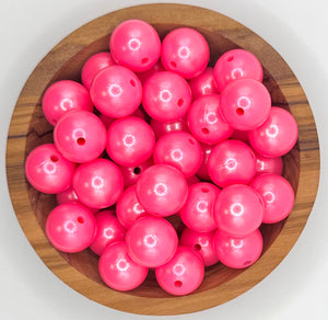 15mm opal pink round silicone bead