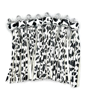 4in Cow print tassel