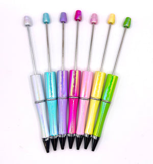 Iridescent opal beadable pens