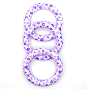 65mm purple daisy (HBK exclusive) silicone ring